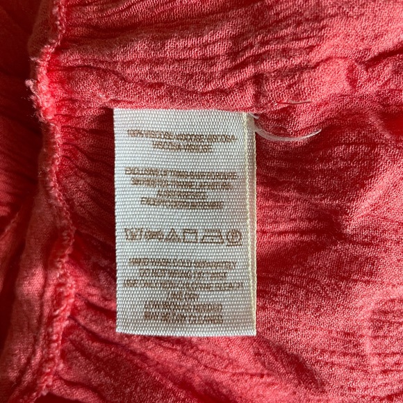 Free People Coral Meadow Ballerina Embroidered ruffle tank XS - Picture 6 of 11